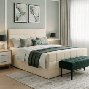 Durham Ottoman Bed Set with Upholster Headboard - Image 3