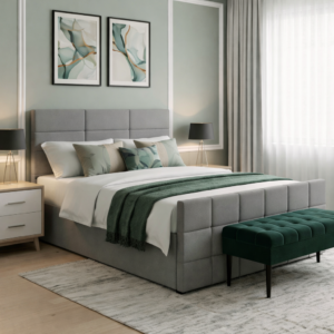 Durham Ottoman Bed Set with Upholster Headboard - Image 4