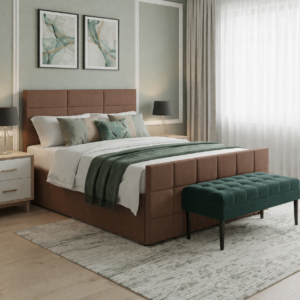 Durham Ottoman Bed Set with Upholster Headboard - Image 5