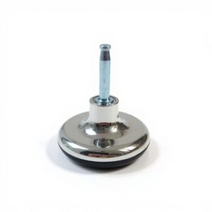 Modern Chrome Bed Glides | Replacement Feet for Divan & Ottoman Beds - Image 2