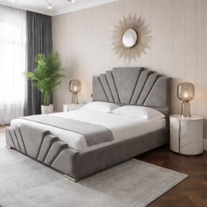 Ancona Divan Bed with Seashell Inspired Panel Design