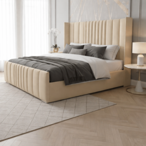 Rome Wing Divan Bed with Grand Wingback Headboard