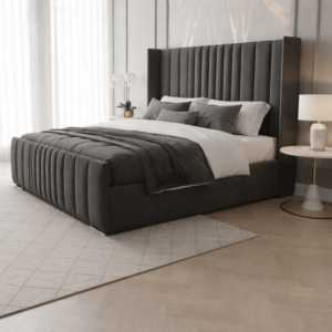 Rome Wing Divan Bed with Grand Wingback Headboard - Image 4