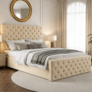 Chesterfield Divan Bed with Deep Button-Tufted Headboard - Image 2