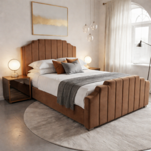 Empress Divan Bed with Elegant Scalloped Headboard & Storage Drawers - Image 2